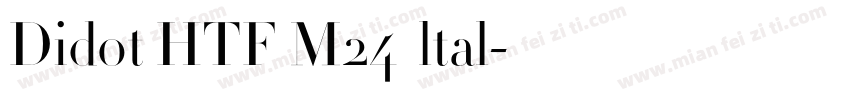 Didot HTF M24  ltal字体转换